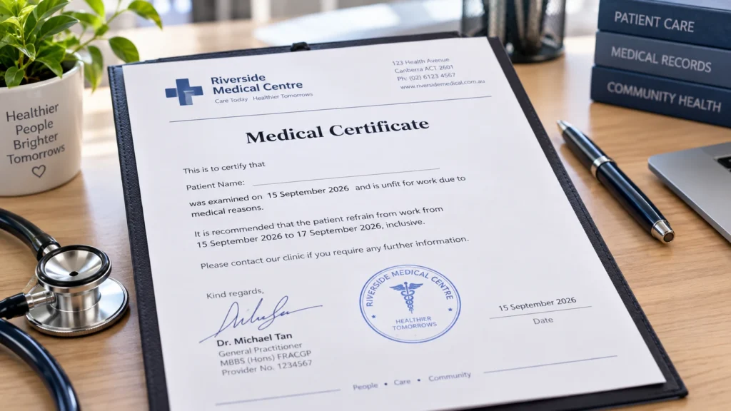 Telehealth GP for Medical Certificates Canberra